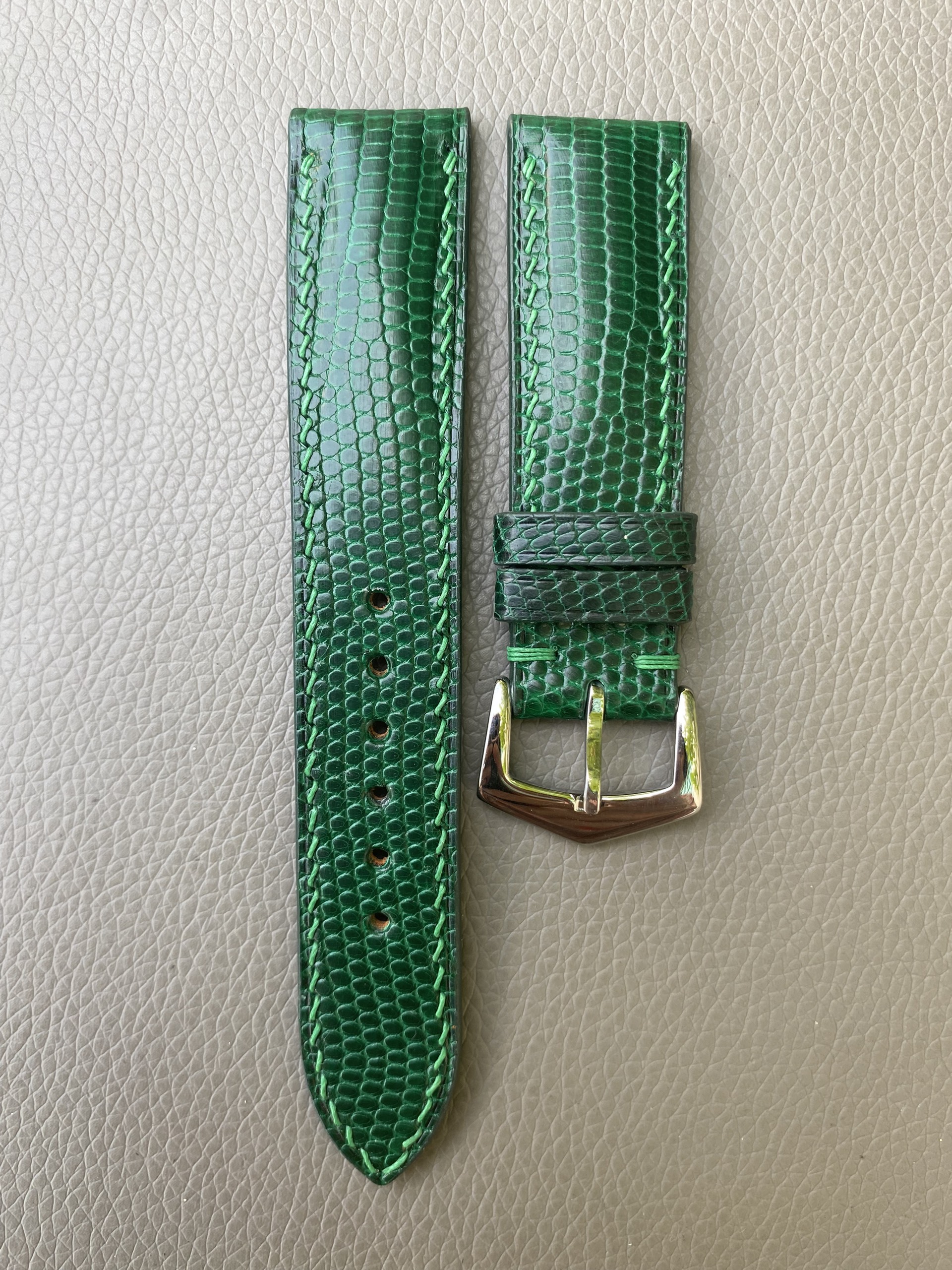 Genuine Lizard Leather Watch Strap Band - Image 2