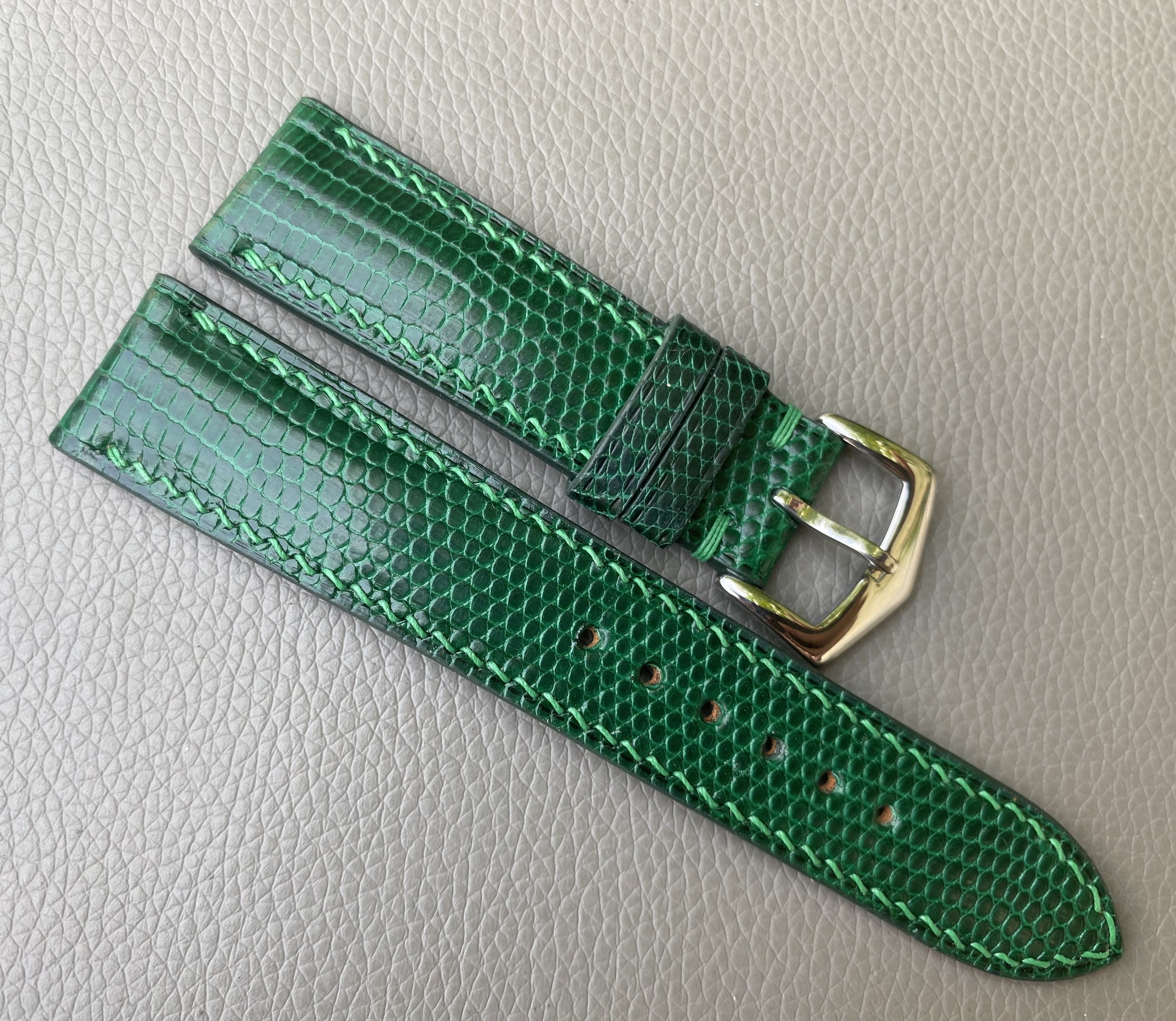 Genuine Lizard Leather Watch Strap Band