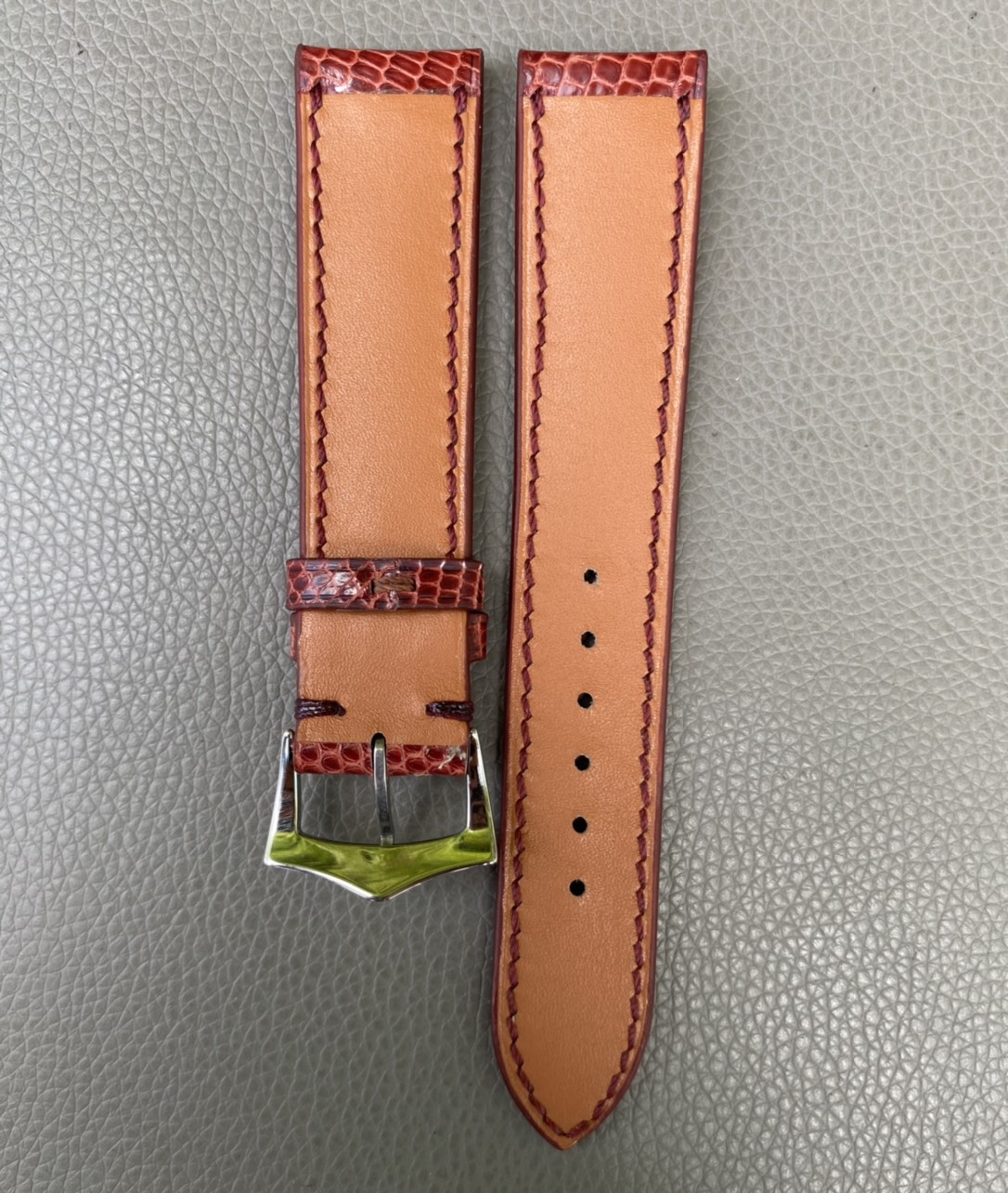 Genuine Lizard Leather Watch Strap Band - Image 3