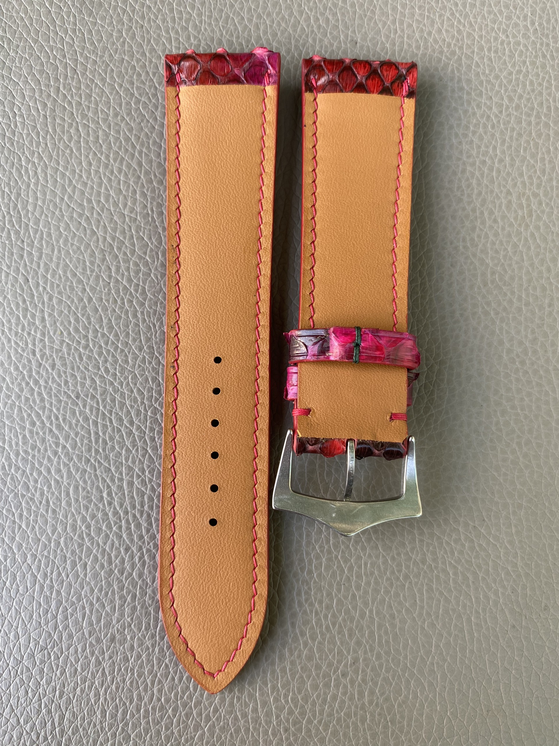Genuine Python leather Watch Strap Band - Image 2