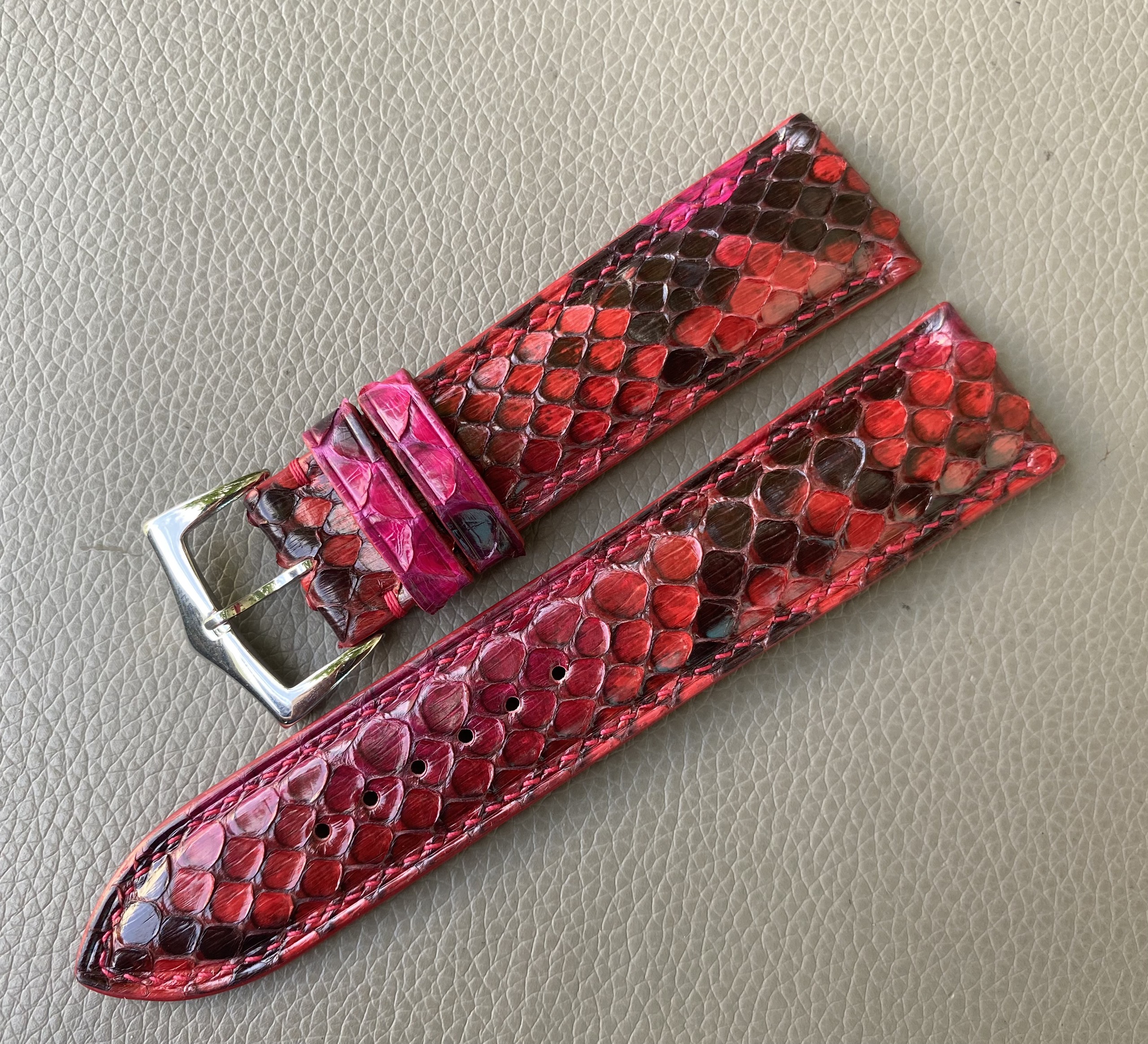 Genuine Python leather Watch Strap Band - Image 3