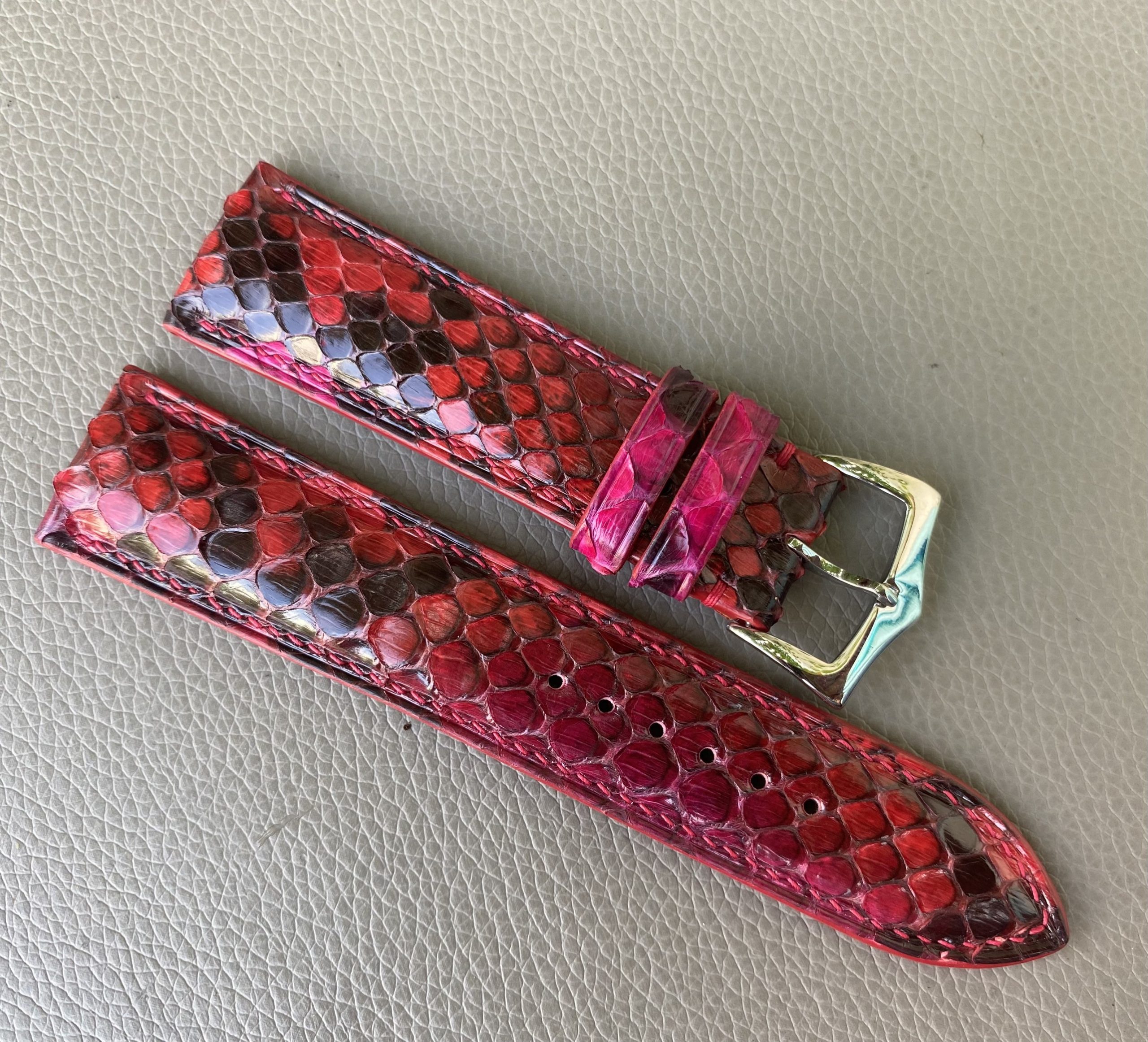 Genuine Python leather Watch Strap Band