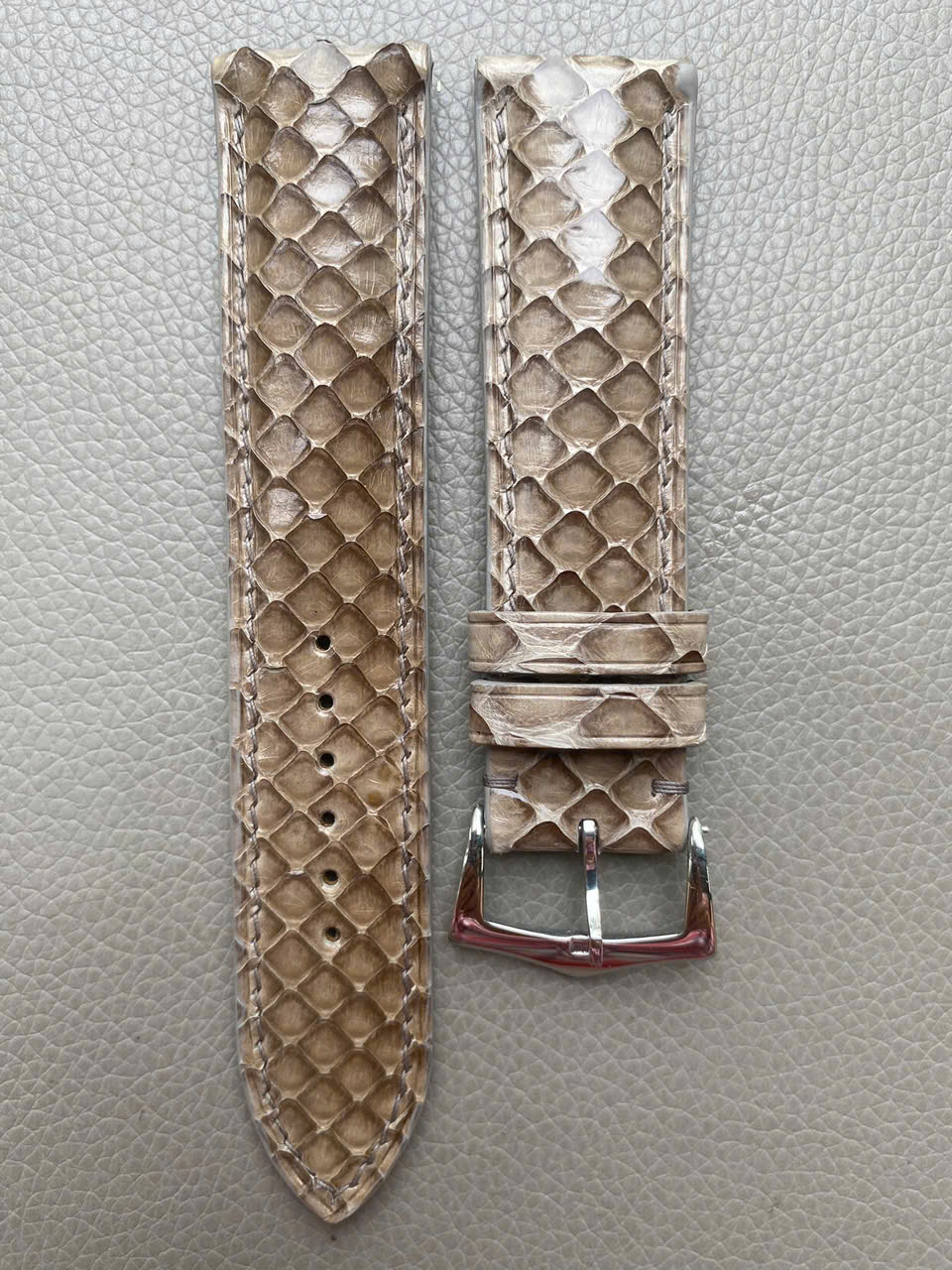 Gray Genuine Python leather Watch Strap Band - Image 3