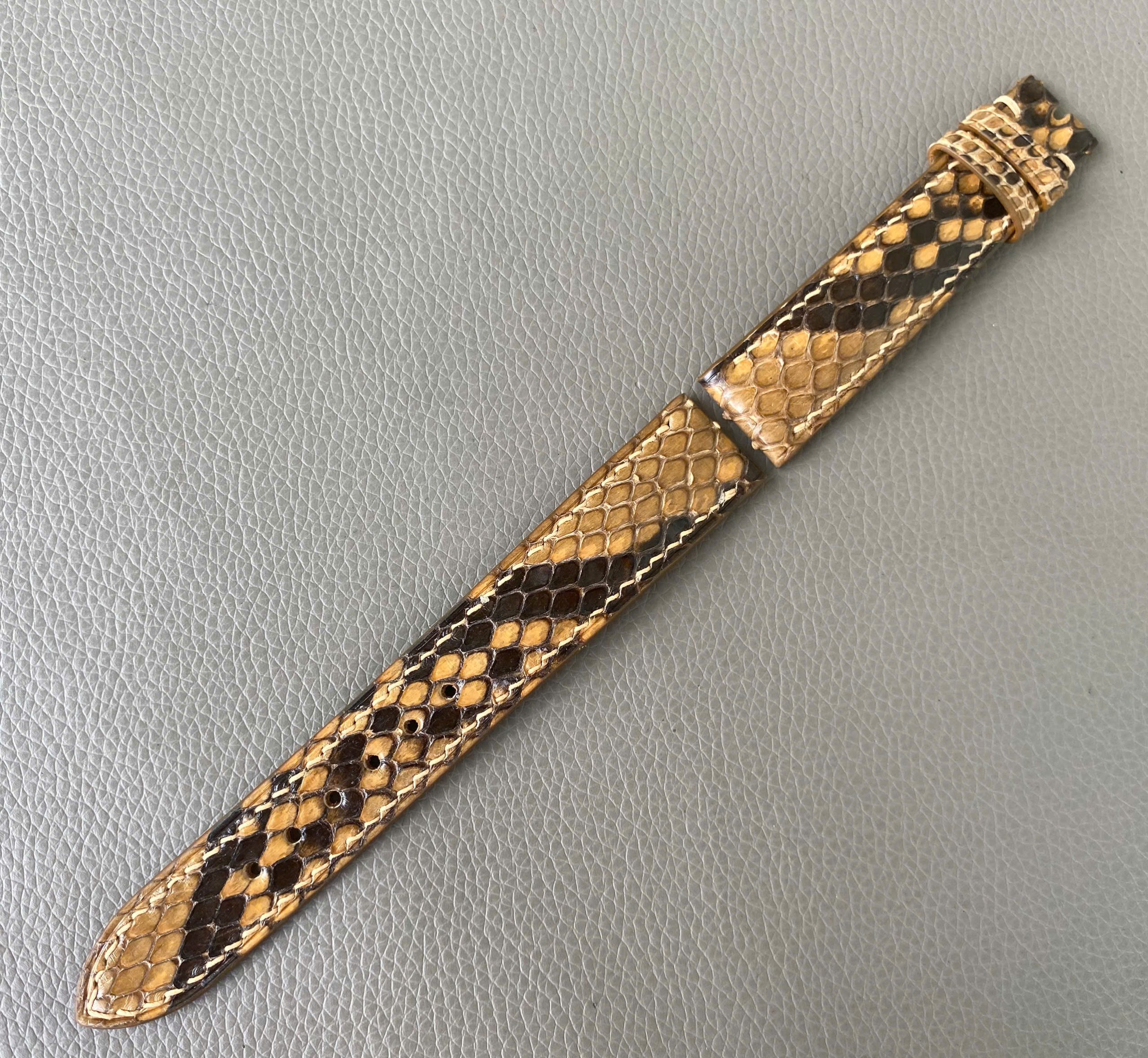 Brown Genuine Python leather Watch Strap Band - Image 3