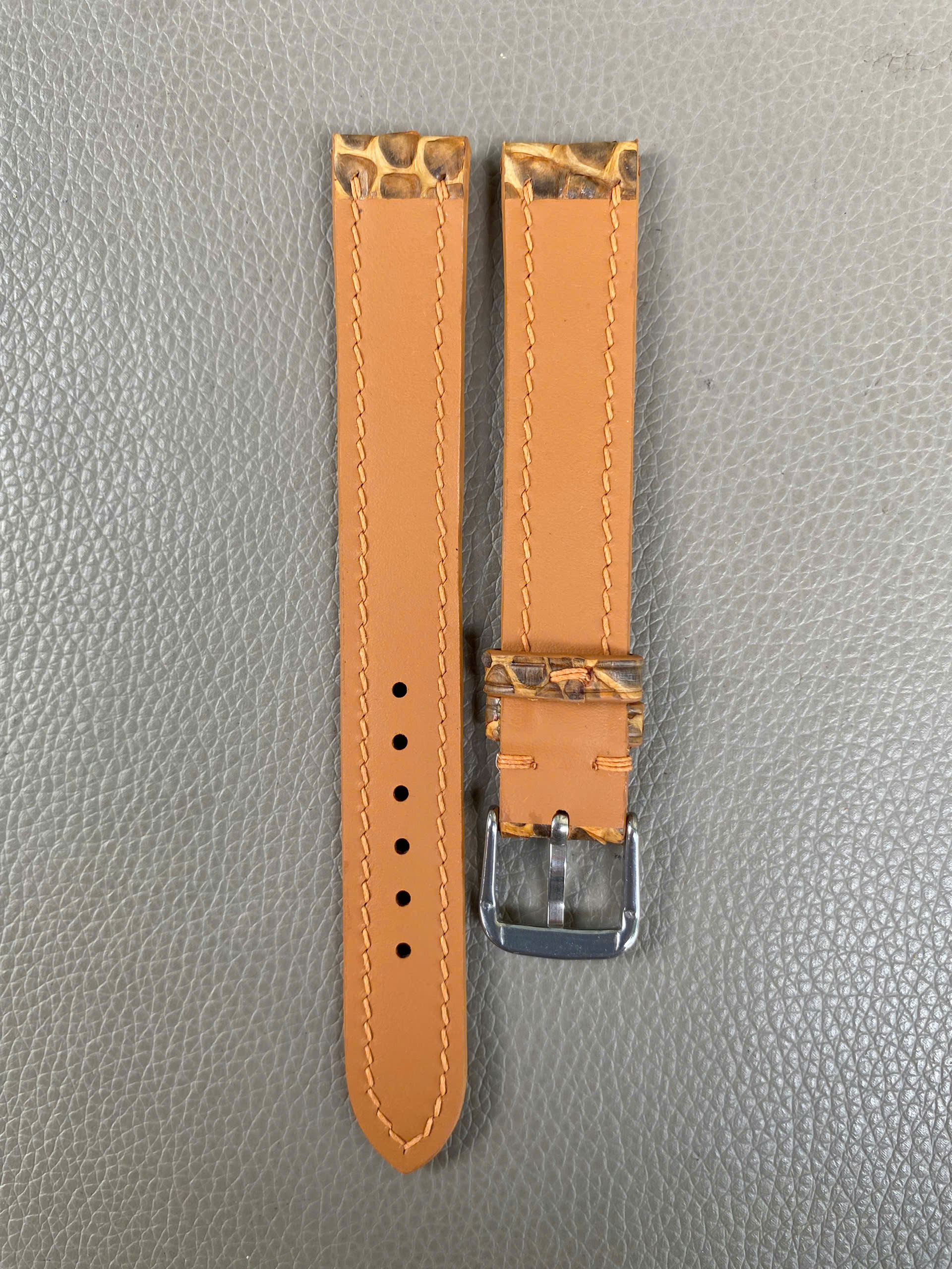 Brown Genuine Python leather Watch Strap Band - Image 3