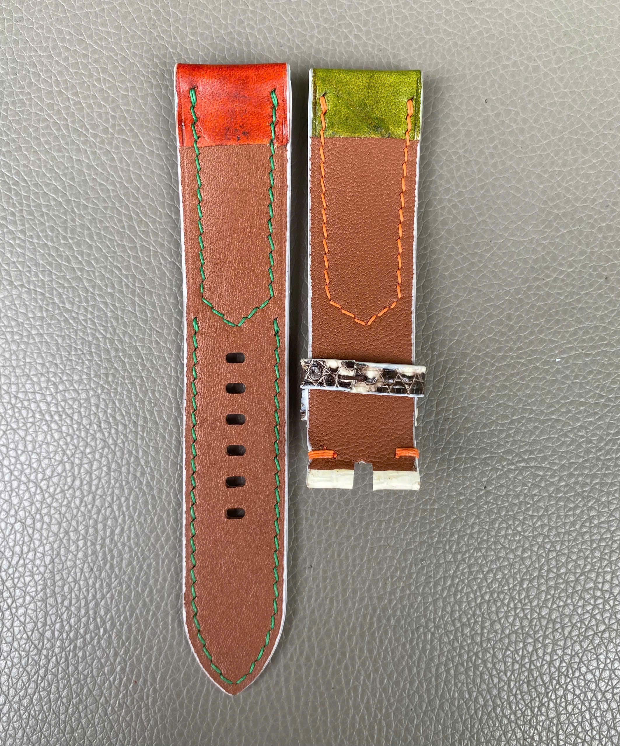 Genuine Lizard Leather Watch Strap Band - Image 3