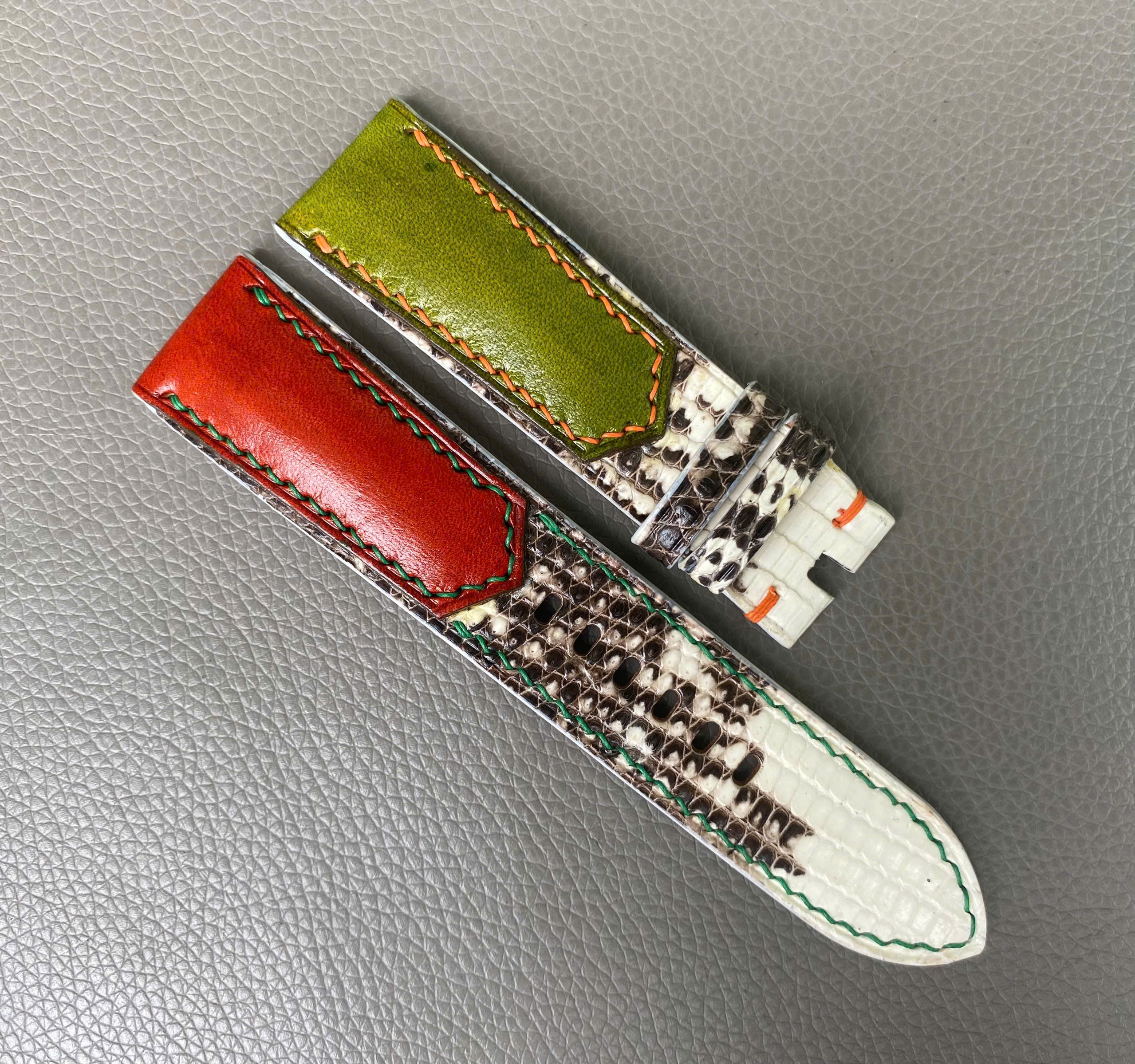 Genuine Lizard Leather Watch Strap Band