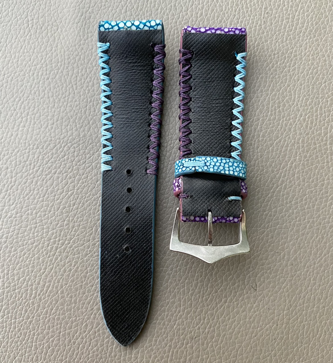Genuine stingray leather Watch Strap Band - Image 3