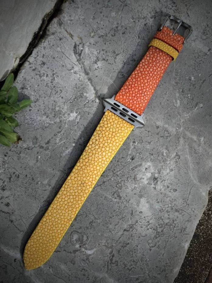 Genuine Stingray Leather Watch Strap Band for Apple Watch 38/40/41/42/44/45/46/49mm - Image 2