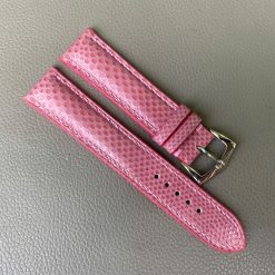 Genuine Karung Snake Leather Watch Strap Band-Pink