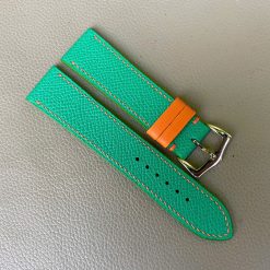 Green Genuine Epsom leather Watch Strap Band